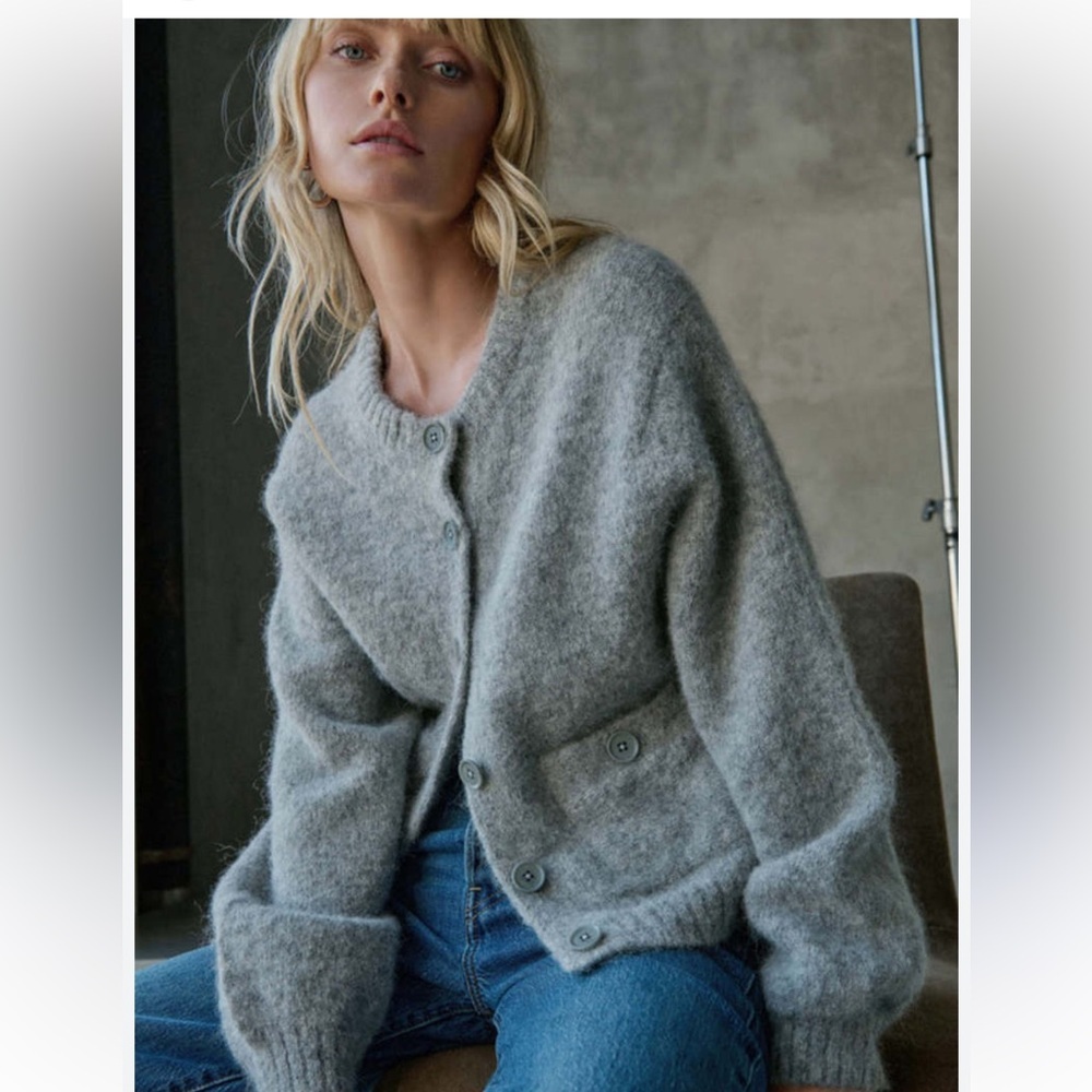 Nation LTD Heather Gray Women's Cardigan - Picture 7 of 7